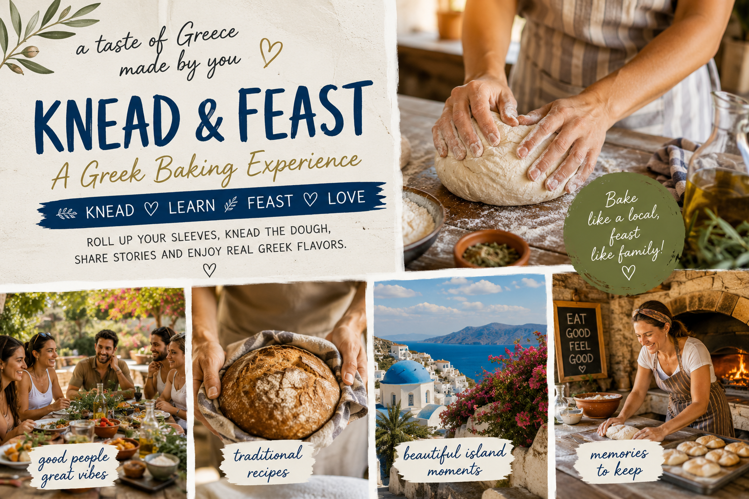Knead & Feast Bir Yunan Fırıncılık Deneyimi